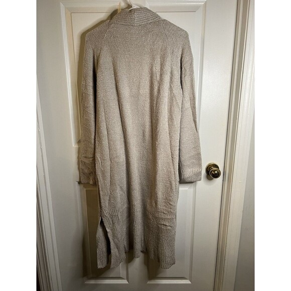 Modern Soul Cozy Knit Open Front Cardigan Pockets TAN Size Large NWOT - Picture 11 of 12
